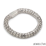 Load image into Gallery viewer, Men of Platinum | 8mm Platinum Bracelet for Men JL PTB 1337
