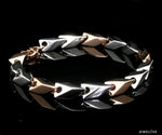 Load image into Gallery viewer, Platinum &amp; Rose gold Bracelet for Men JL PTB 1077   Jewelove.US
