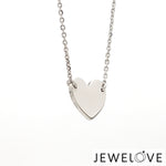 Load image into Gallery viewer, Platinum Heart Pendant with Chain JL PT P 368
