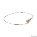 Load image into Gallery viewer, Evara Platinum Rose Gold Diamond Bracelet for Women JL PTB 1285
