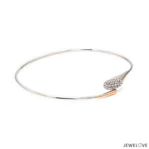 Evara Platinum Rose Gold Diamond Bracelet for Women JL PTB 1285