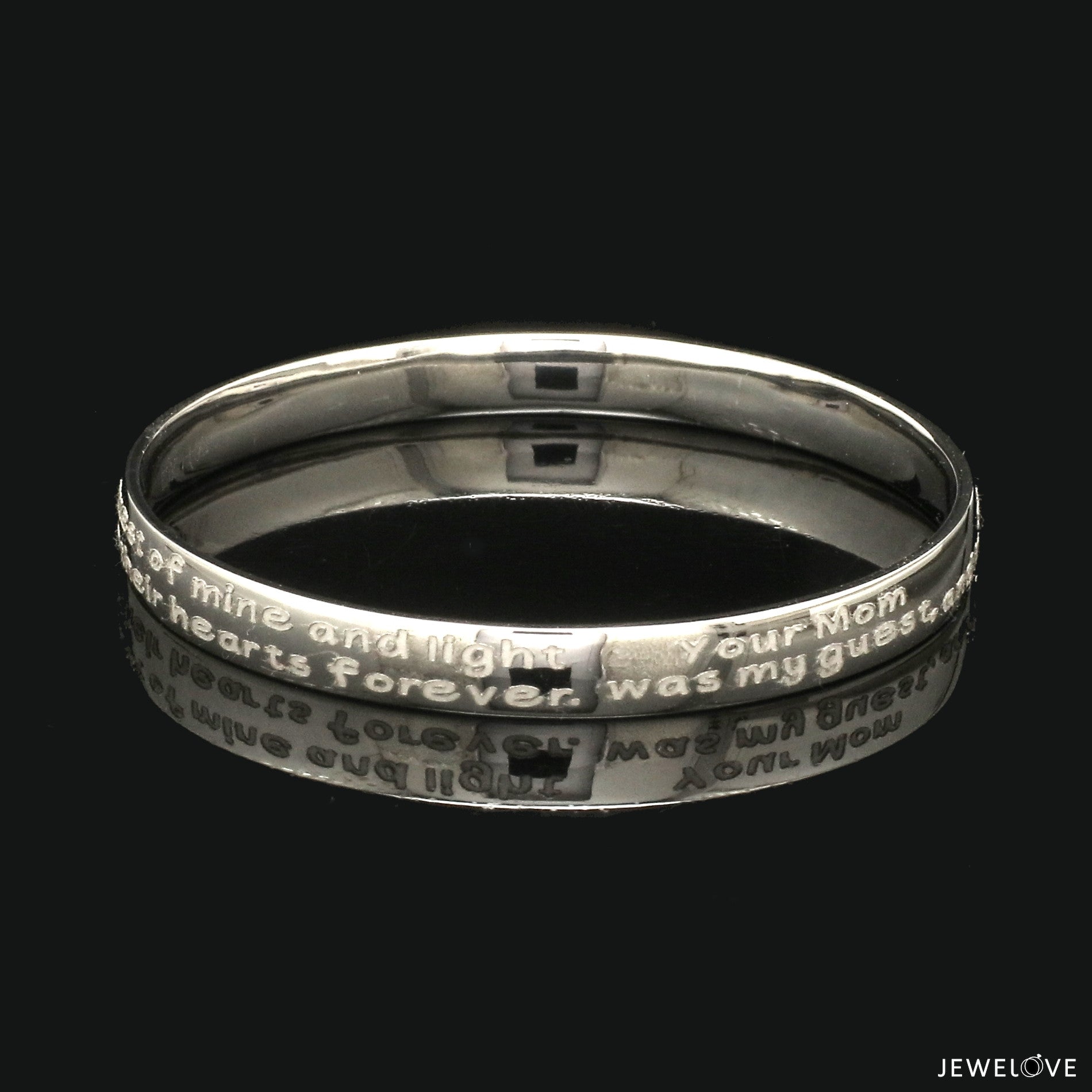 Platinum Engraved Baby Kada for Men JL PTB 1289