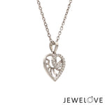 Load image into Gallery viewer, Evara Platinum Diamonds Heart Pendant JL PT P 328   Jewelove.US
