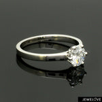 Load image into Gallery viewer, 1-Carat Lab Grown Solitaire Classic 6 Prong Ring made in Platinum JL PT LG 0012
