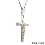 Load image into Gallery viewer, Platinum Jesus Christ Cross Pendant JL PT P 374
