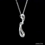 Load image into Gallery viewer, Evara Platinum Double Style Diamond Pendant for Women JL PT P 238
