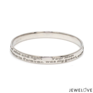Platinum Engraved Baby Kada for Men JL PTB 1289