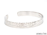 Load image into Gallery viewer, Open Hammered Platinum Kada for Men JL PTB 776-A   Jewelove.US
