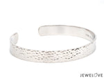 Load image into Gallery viewer, Open Hammered Platinum Kada for Men JL PTB 776-A
