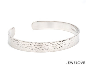 Open Hammered Platinum Kada for Men JL PTB 776-A