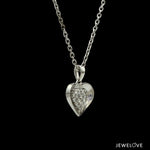 Load image into Gallery viewer, Evara Platinum Diamond Heart Pendant Set JL PT P E 326   Jewelove.US
