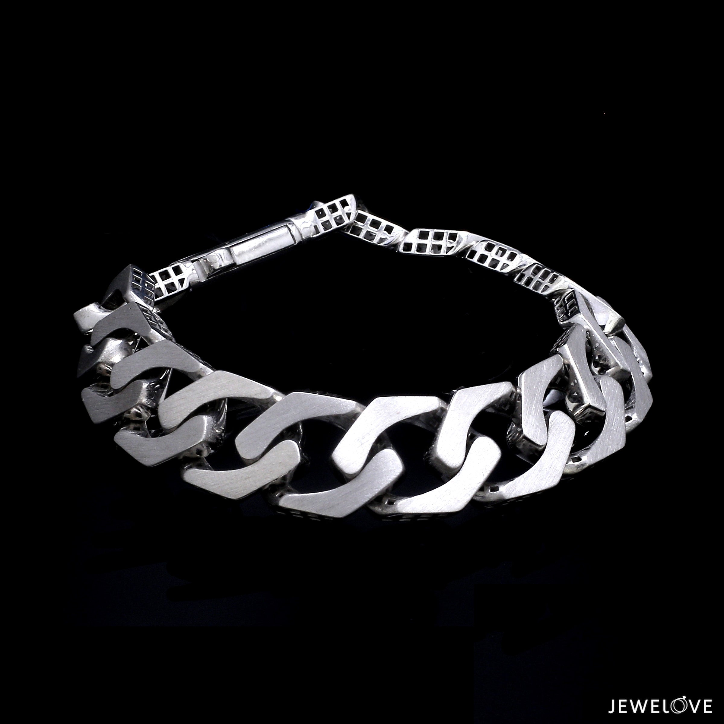 Men of Platinum | 14mm Double Side Heavy Bracelet for Men JL PTB 1379