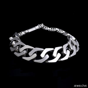 Men of Platinum | 14mm Double Side Heavy Bracelet for Men JL PTB 1379