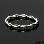 Load image into Gallery viewer, Plain Platinum Rope Ring for Women JL PT 1386
