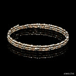 Load image into Gallery viewer, Unique 3-Row Japanese Platinum &amp; Rose Gold Bracelet for Women JL PTB 773
