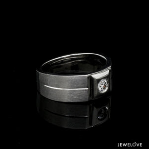 Diamond Platinum Ring for Men JL PT 1110   Jewelove.US