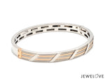 Load image into Gallery viewer, Men of Platinum| 7mm Platinum &amp; Rose Gold Bracelet for Men JL PTB 1209   Jewelove.US
