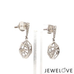 Load image into Gallery viewer, Evara Platinum Diamonds Earrings for Women JL PT E 267   Jewelove.US
