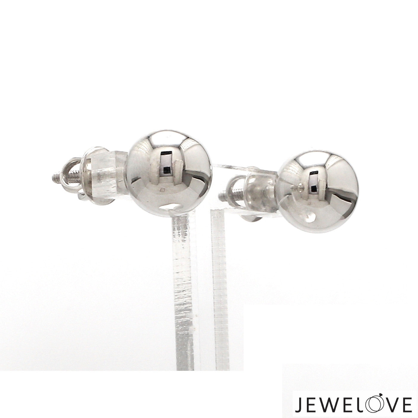 9.5mm Platinum Ball Earrings Studs JL PT E 187-B