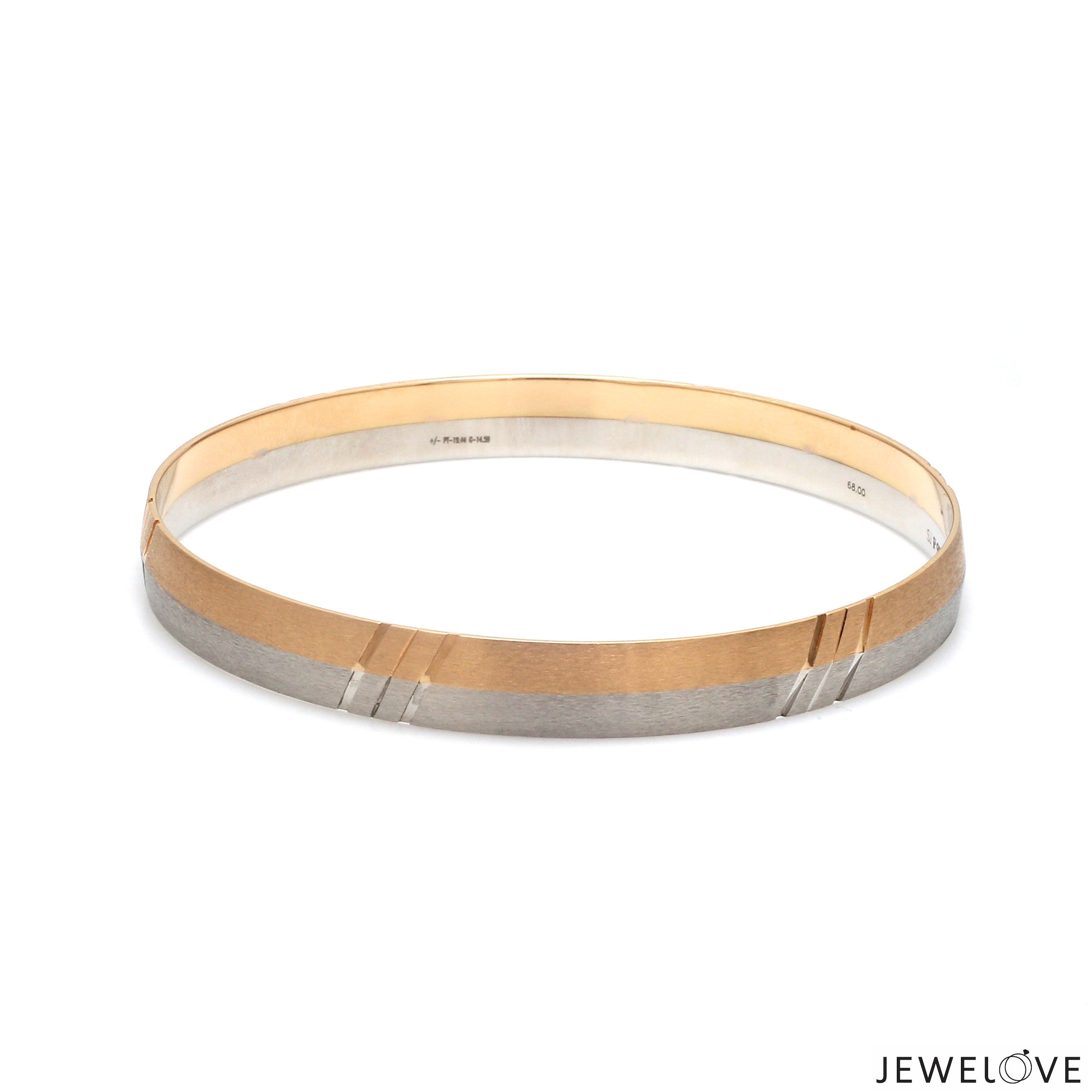 Platinum & Rose Gold Bracelet for Men JL PTB 1293