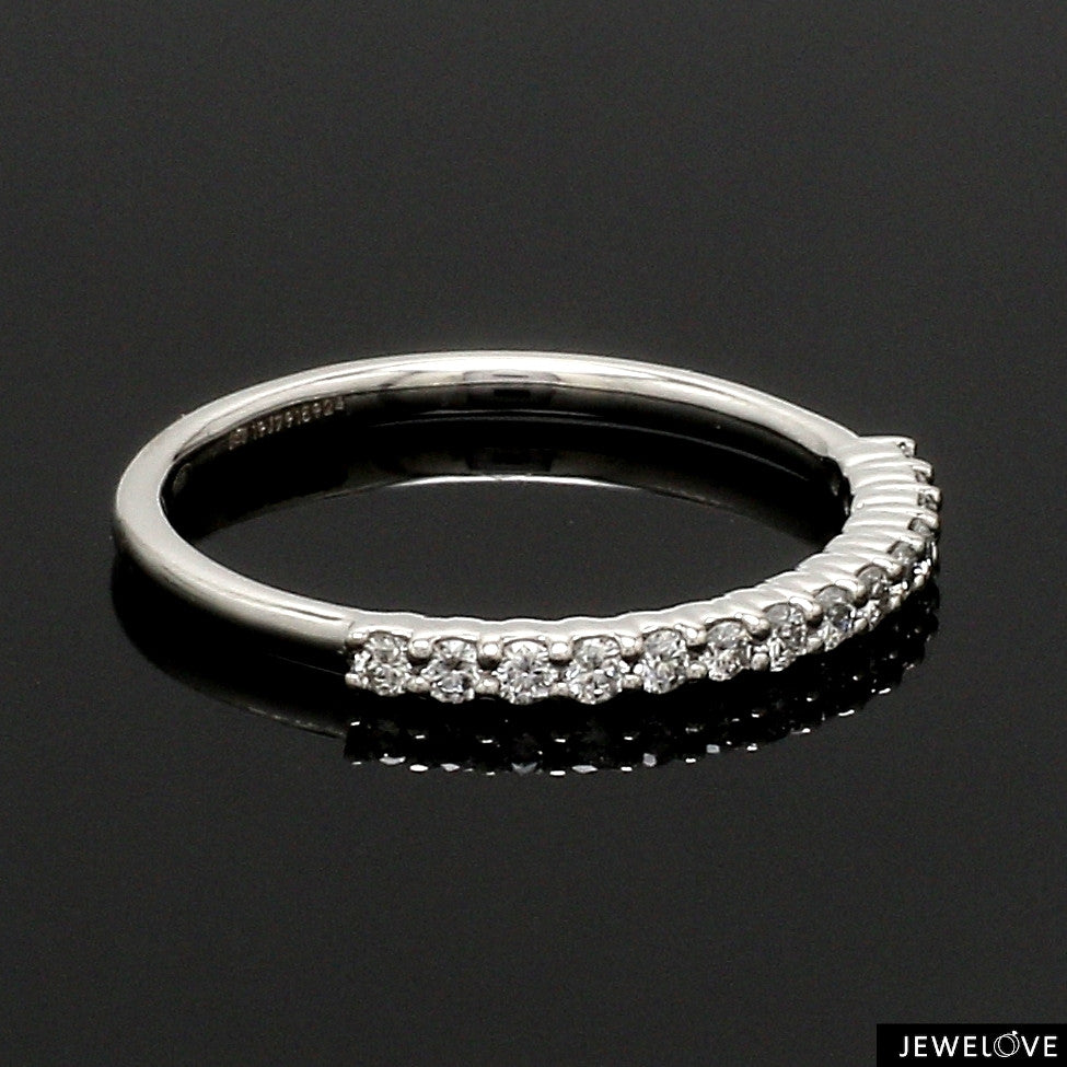Half Eternity Diamond Ring in Platinum JL PT 1363