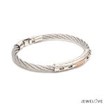 Load image into Gallery viewer, Platinum Rose Gold Diamond Bracelet for Men JL PTB 1343
