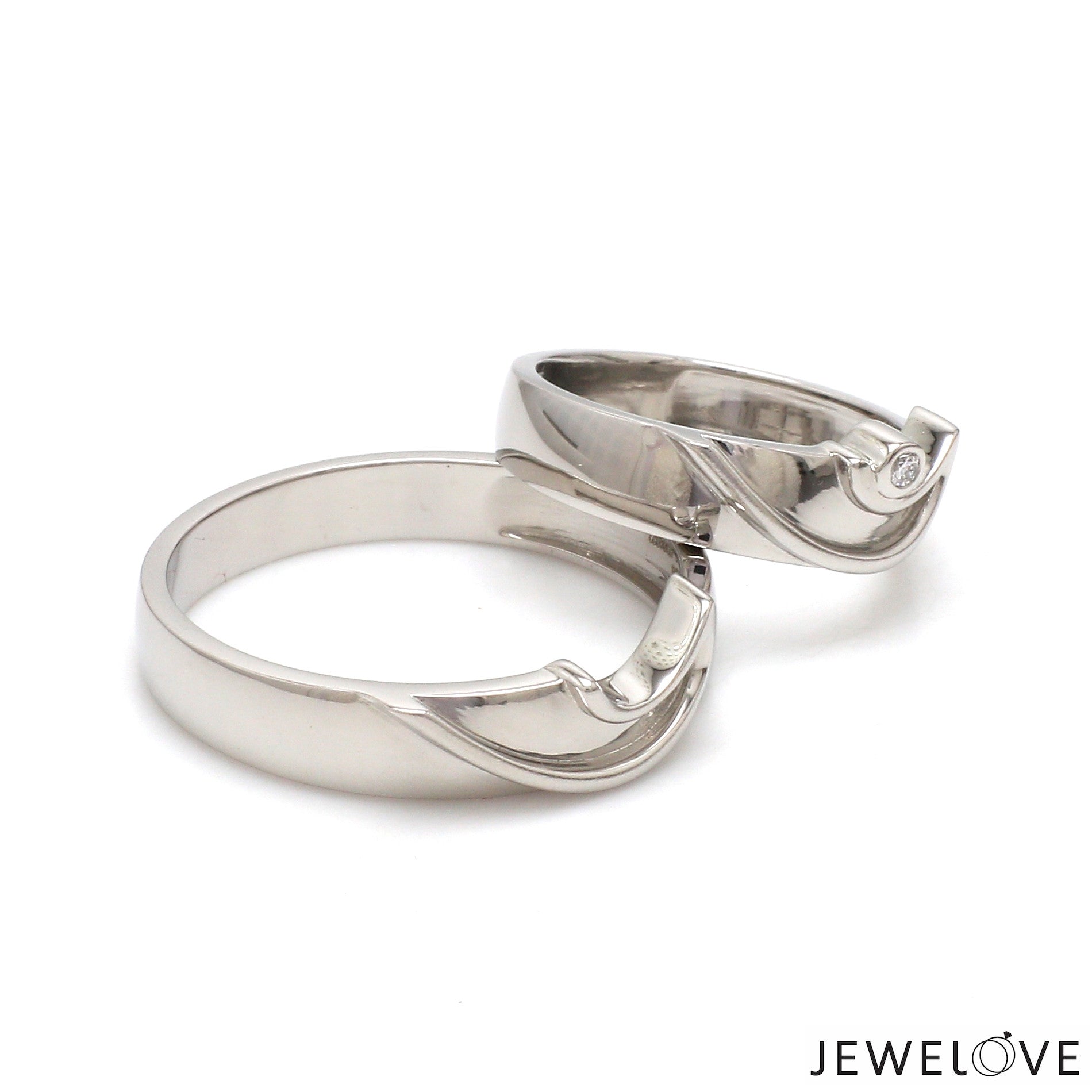 Designer Platinum Love Bands JL PT 119
