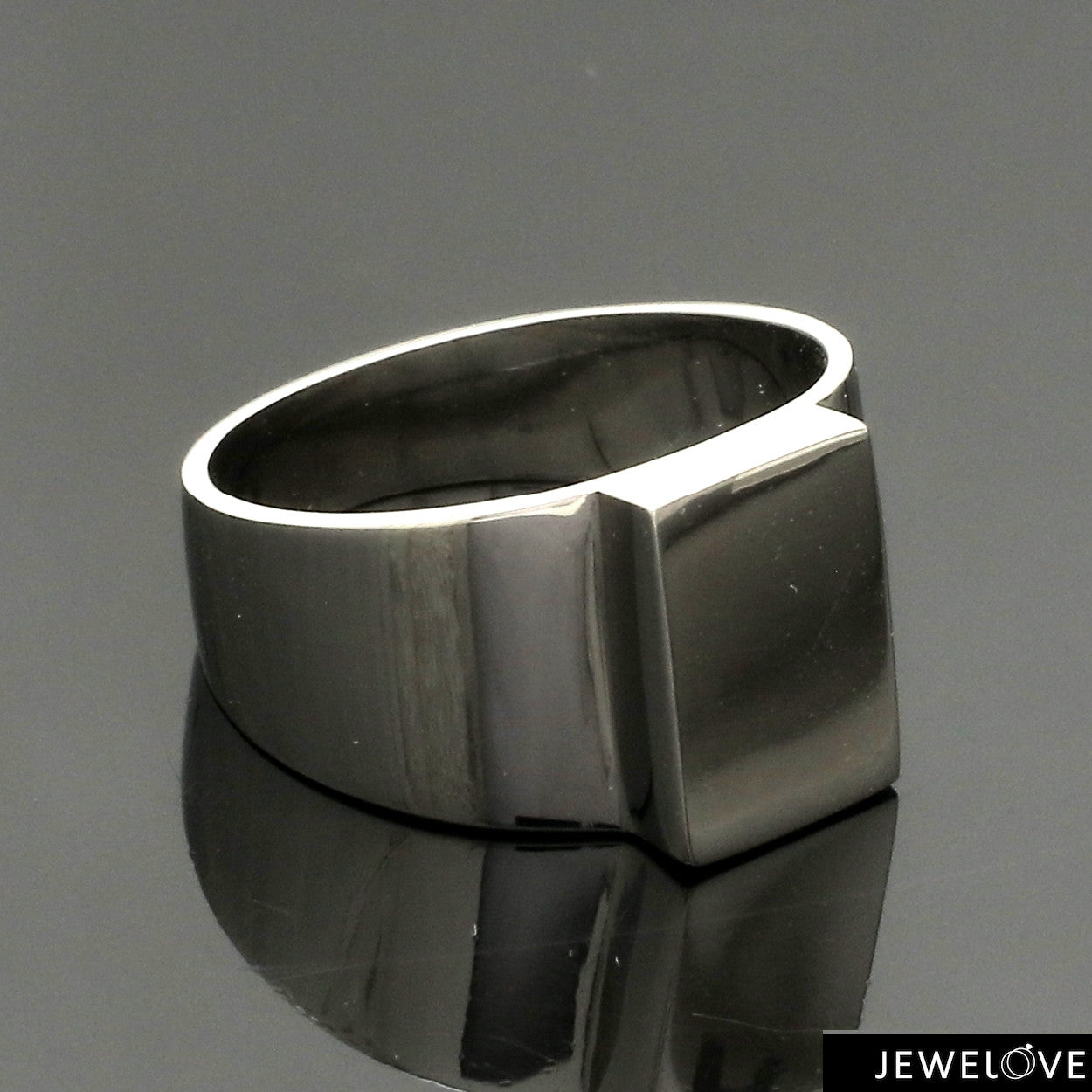 Plain Platinum Ring for Men JL PT 1387