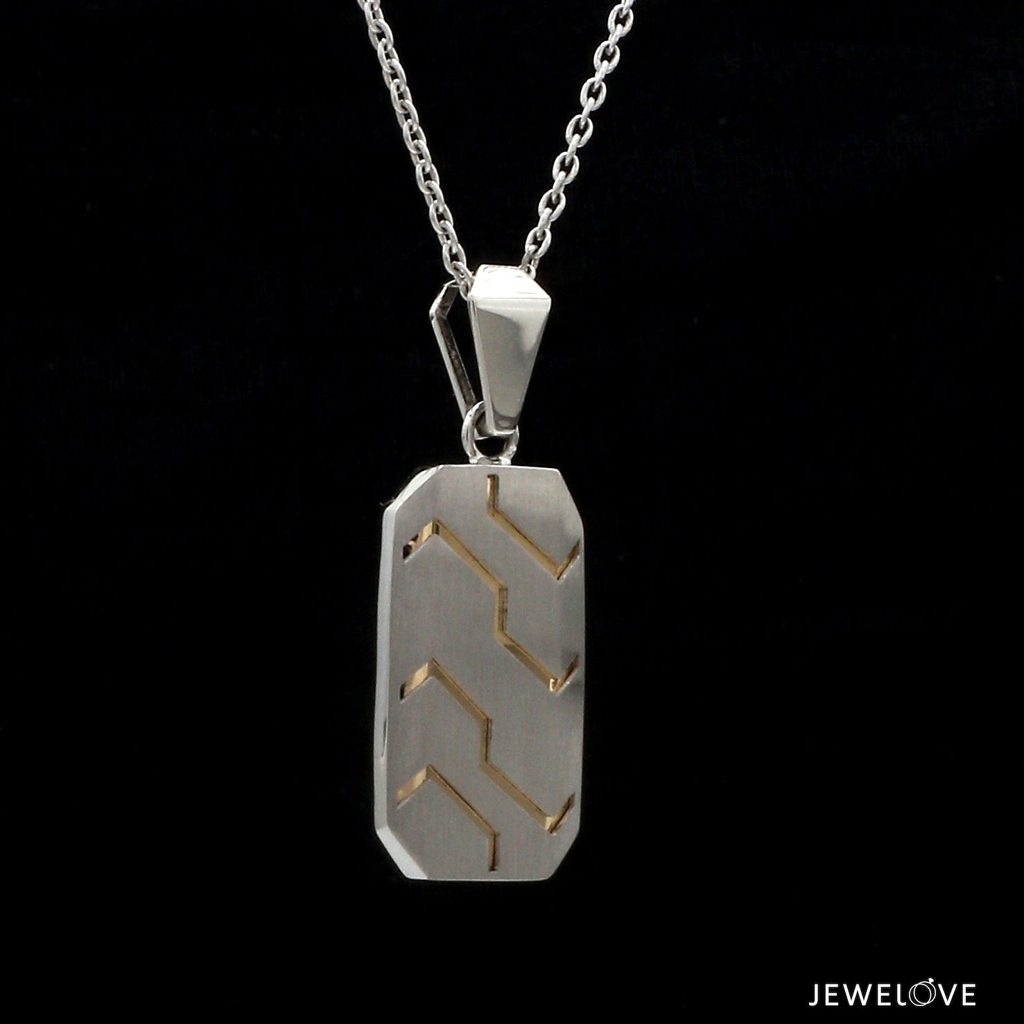 Men of Platinum | Pendant for Men with Rose Gold JL PT P 285   Jewelove.US