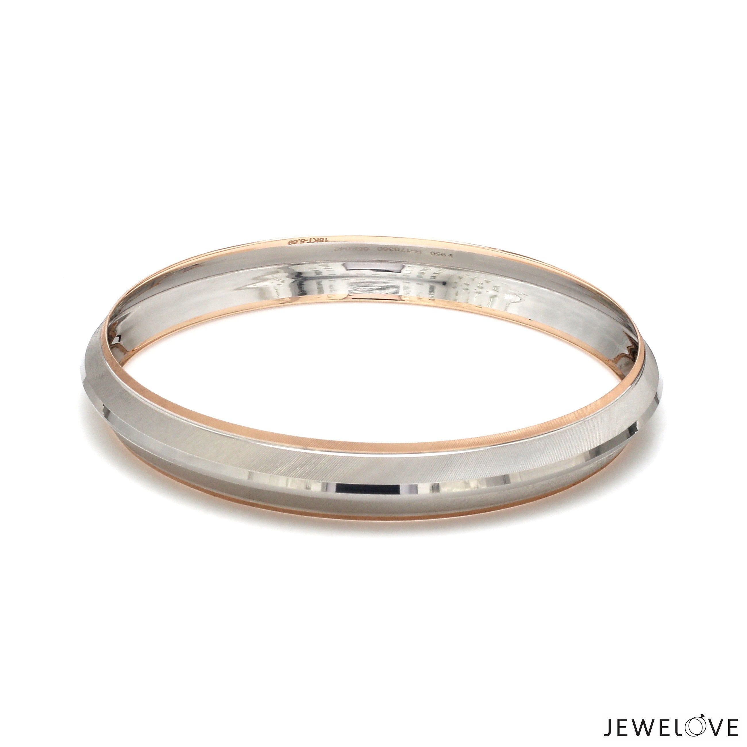 Platinum & Rose Gold Bracelet for Men JL PTB 1295