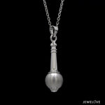 Load image into Gallery viewer, Customised Platinum Hanuman Ji Gada Pendant for Men JL PT Gada-PT
