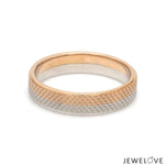 Load image into Gallery viewer, Platinum Love Bands with Rose Gold Ring JL PT 1406
