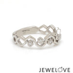 Load image into Gallery viewer, Platinum Love Bands with Rose Gold JL PT 1051
