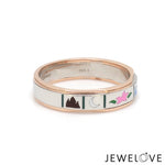 Load image into Gallery viewer, Platinum &amp; Rose Gold Men's Ring JL PT 1482
