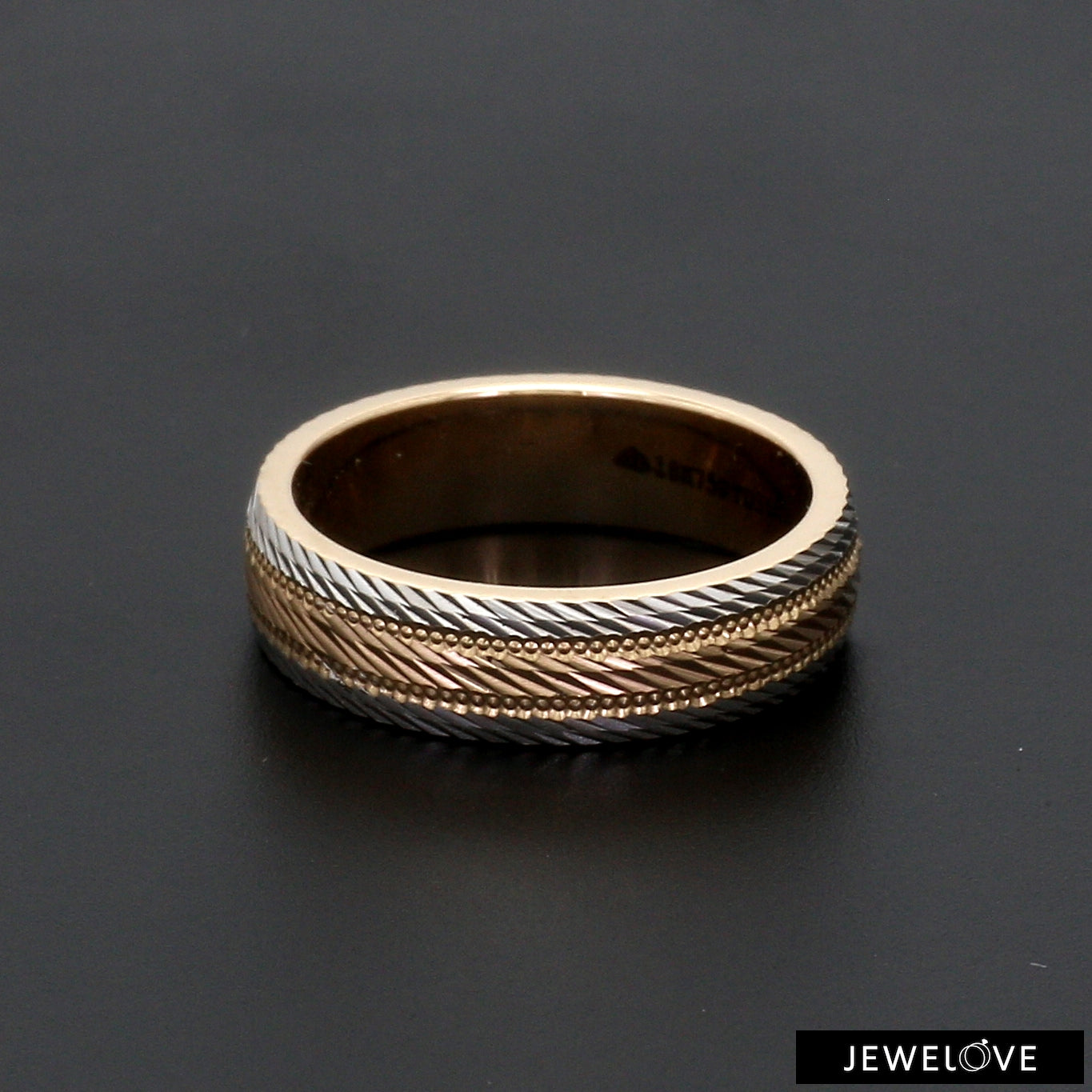 Designer 18K Triple Color Gold Unisex Ring JL AU 99