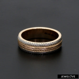 Designer 18K Triple Color Gold Unisex Ring JL AU 99