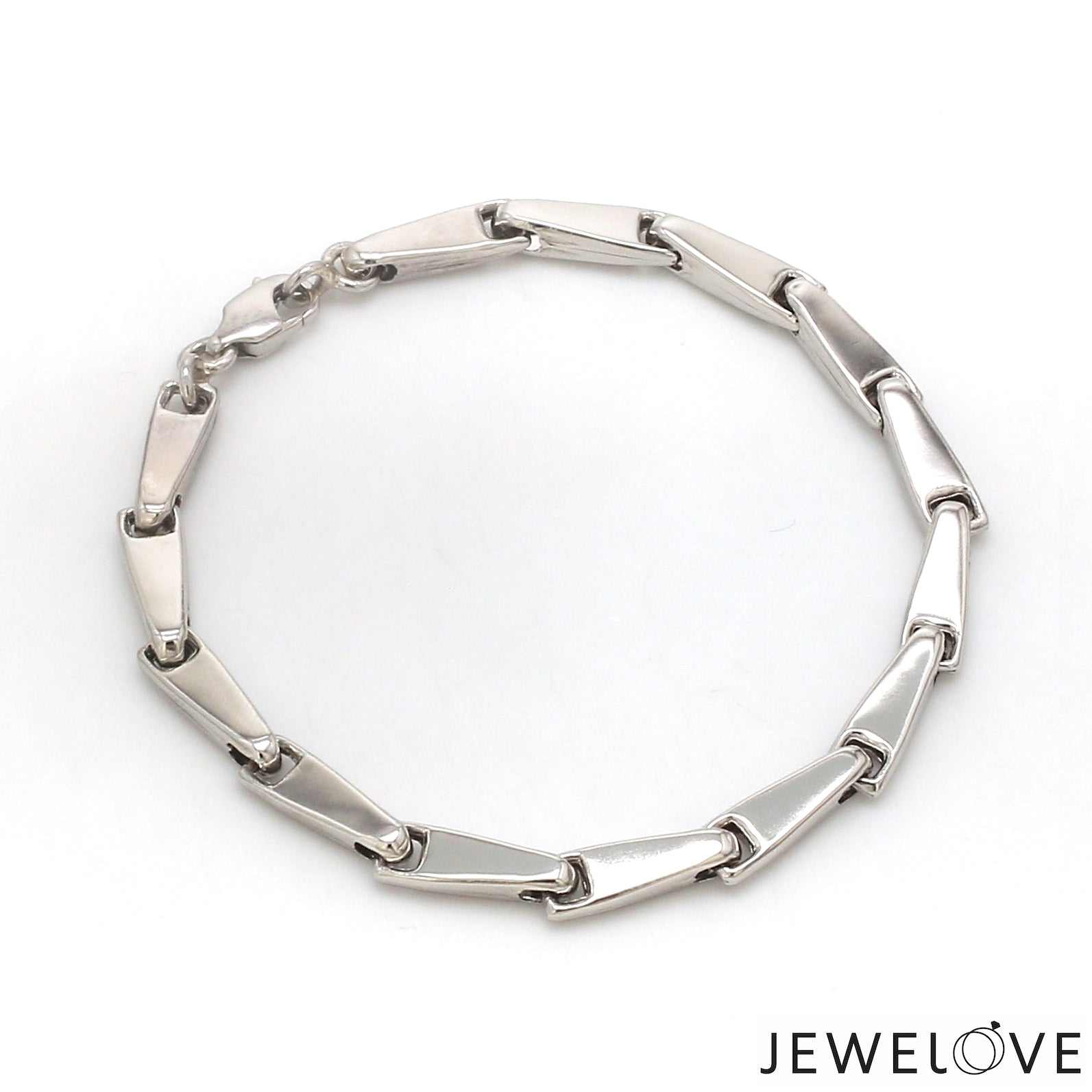 4.5mm Platinum Light Weight Bracelet for Men JL PTB 1301