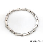 Load image into Gallery viewer, 4.5mm Platinum Light Weight Bracelet for Men JL PTB 1301
