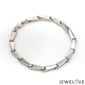 4.5mm Platinum Light Weight Bracelet for Men JL PTB 1301