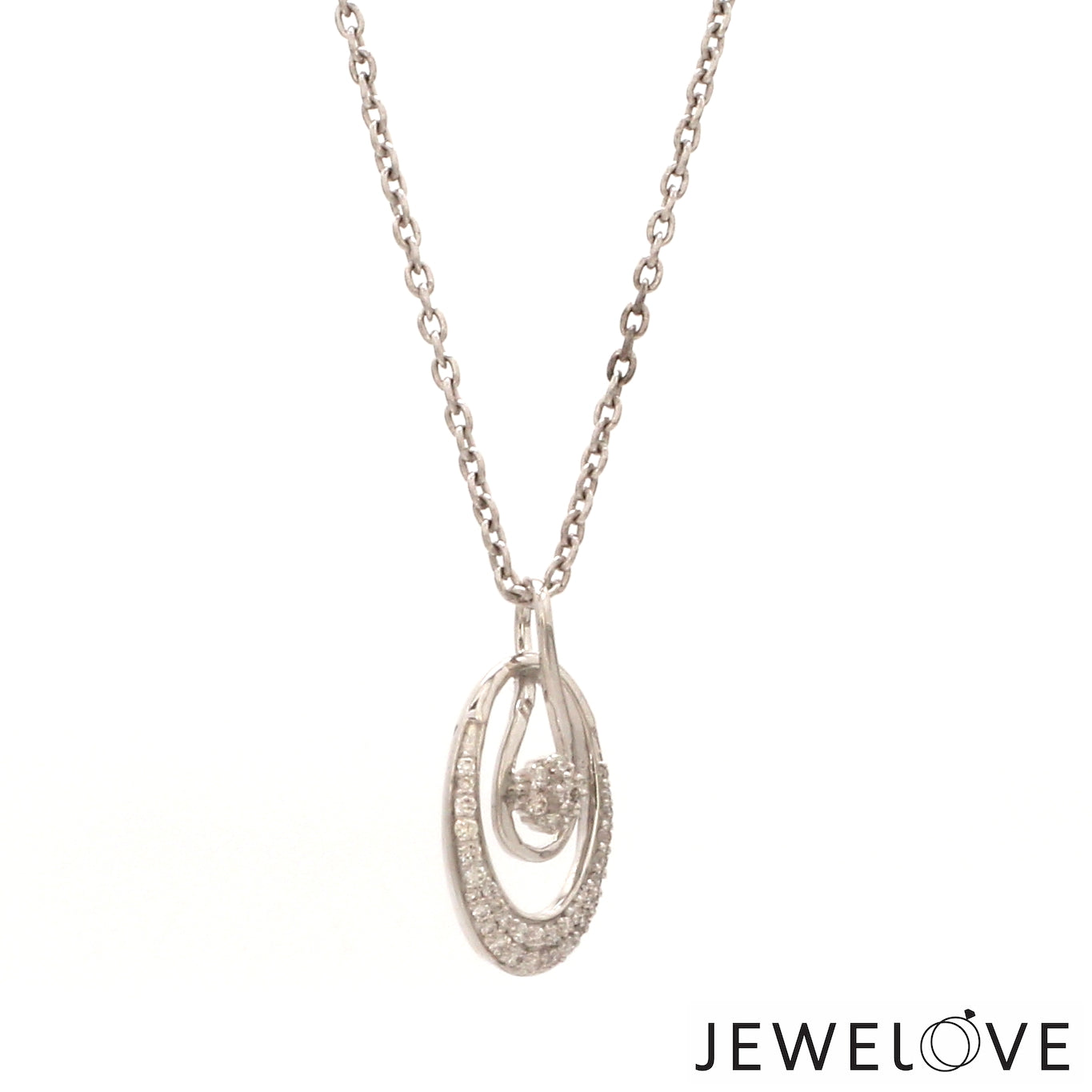 Platinum with Diamond Pendant Set for Women JL PT P 2444