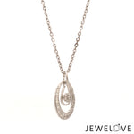 Load image into Gallery viewer, Platinum with Diamond Pendant Set for Women JL PT P 2444
