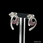 Load image into Gallery viewer, Platinum Ruby Earrings for Women JL PT E NL8636R   Jewelove.US
