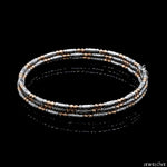 Load image into Gallery viewer, Japanese 3-row Platinum &amp; Rose Gold Bracelet for Women with Diamond Cut Balls JL PTB 1276
