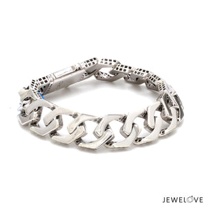 Men of Platinum | 14mm Double Side Heavy Bracelet for Men JL PTB 1379