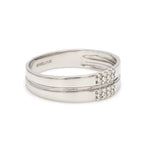 Load image into Gallery viewer, Simple 2 &amp; 4 Row Platinum Love Bands JL PT 120   Jewelove
