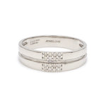 Load image into Gallery viewer, Simple 2 &amp; 4 Row Platinum Love Bands JL PT 120  Men-s-Ring-only-VVS-GH Jewelove
