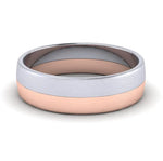 Load image into Gallery viewer, Simple Matte Finish Platinum &amp; Rose Gold Couple Rings JL PT 634  Men-s-Ring-only Jewelove.US
