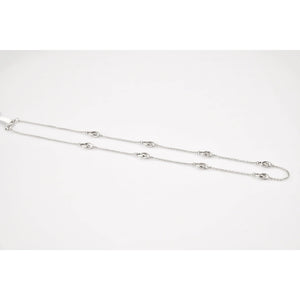 Simple Platinum Chain with Designer Loops JL PT CH 804   Jewelove.US