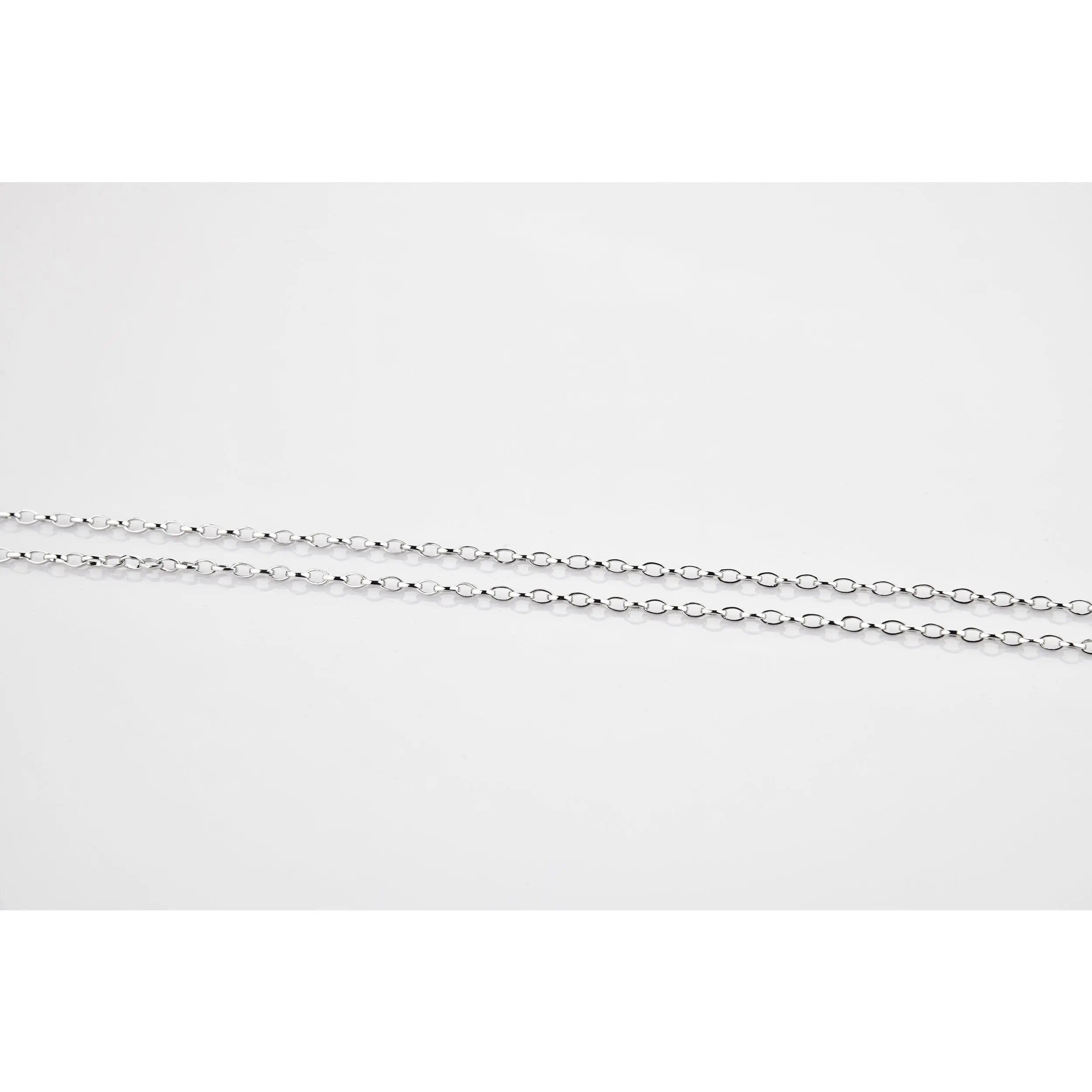 Simple Platinum Chain with Oval Links JL PT CH 767   Jewelove.US