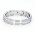 Load image into Gallery viewer, Simple Platinum Couple Rings with Curvilinear Groove JL PT 569   Jewelove.US
